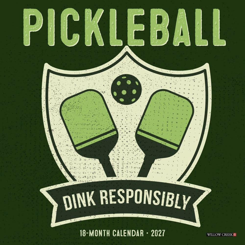 image Pickleball 2027 Mini Wall Calendar Main Product Image
