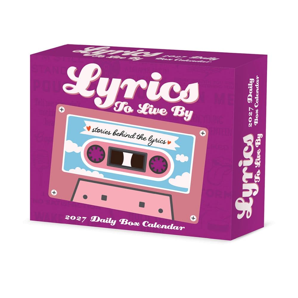 Lyrics to Live by 2027 Desk Calendar Main Product Image