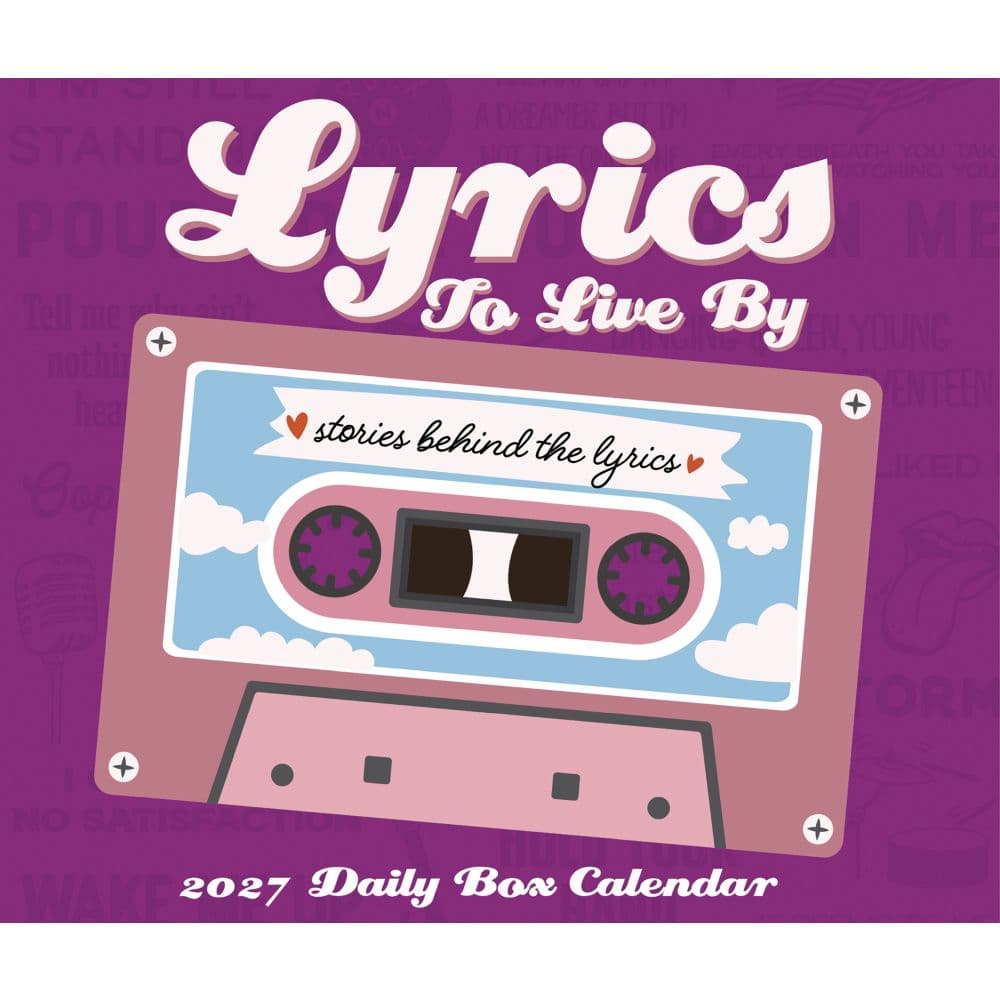 Lyrics to Live by 2027 Desk Calendar Fourth Alternate Image