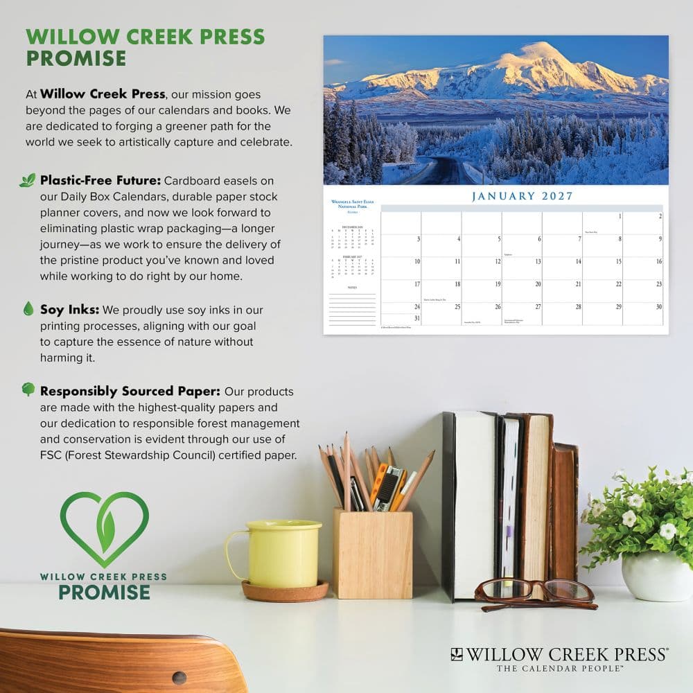 National Parks Panoramic 2027 Wall Calendar Fourth Alternate Image