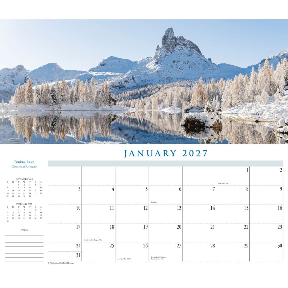 Italy Panoramic 2027 Wall Calendar Second Alternate Image