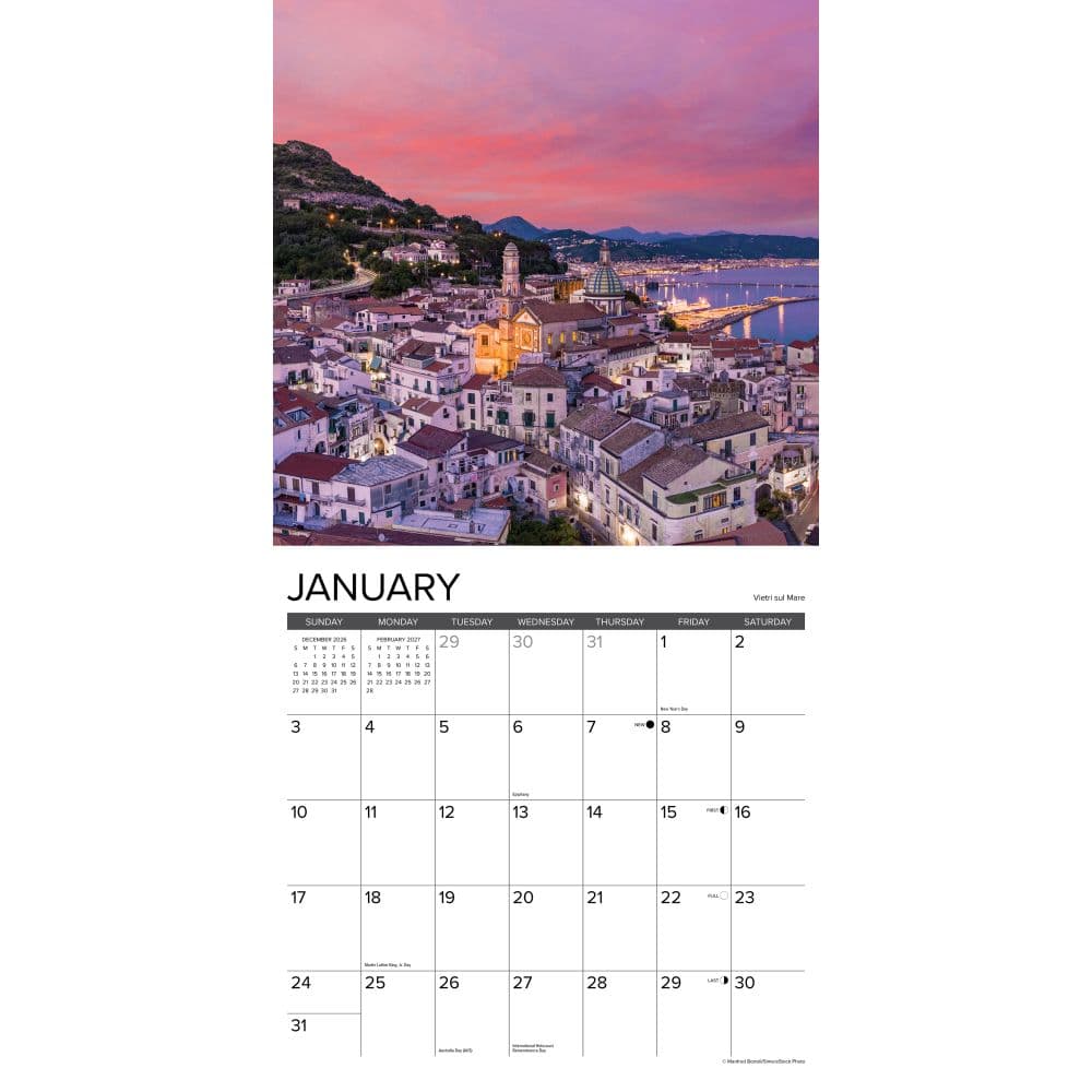 Amalfi Coast 2027 Wall Calendar Second Alternate Image