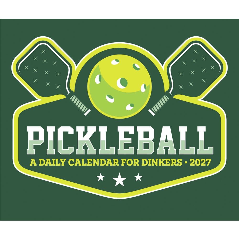 Pickleball 2027 Desk Calendar Fourth Alternate Image