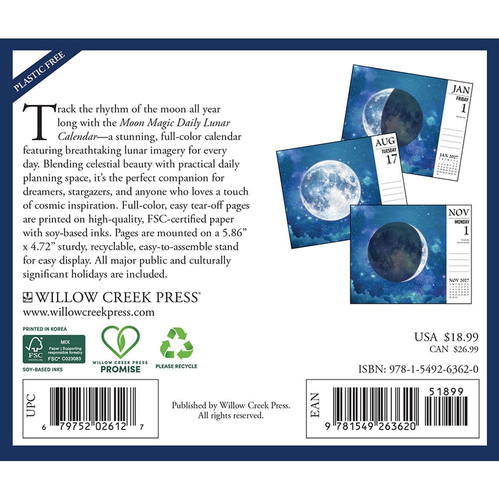 Moon Magic 2027 Desk Calendar First Alternate Image