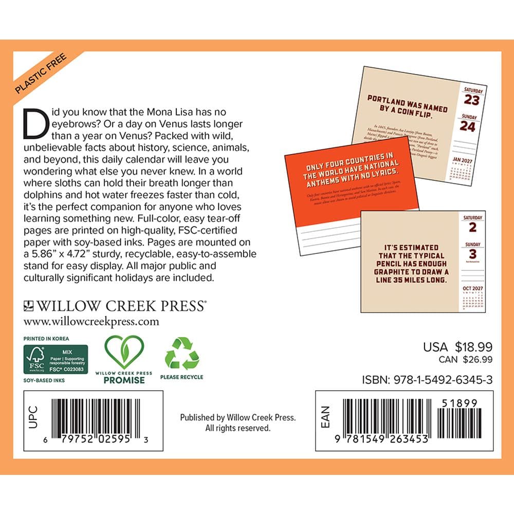 Facts Crazier Than Fiction 2027 Desk Calendar First Alternate Image