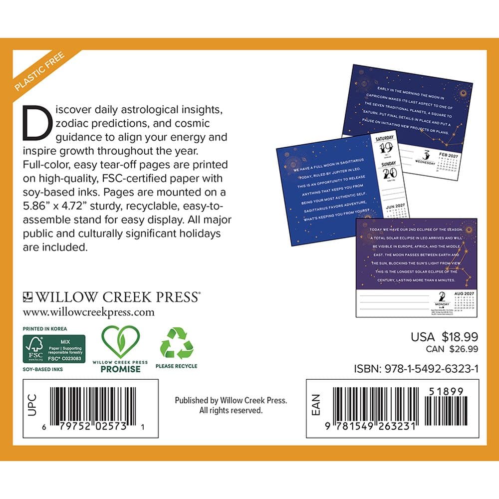 Astrology 2027 Desk Calendar First Alternate Image