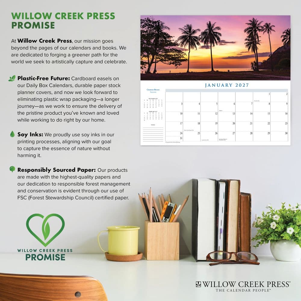 Beaches Panoramic 2027 Wall Calendar Fourth Alternate Image