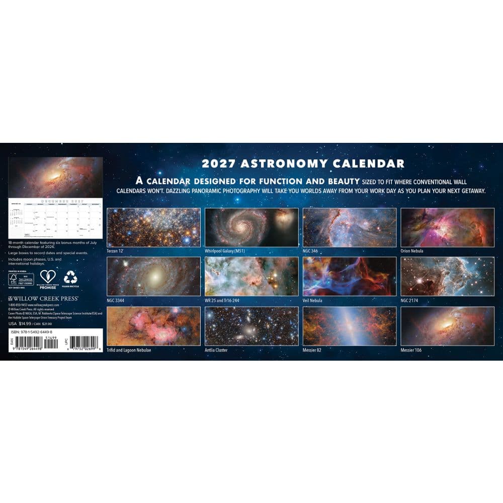 Astronomy Panoramic 2027 Wall Calendar First Alternate Image