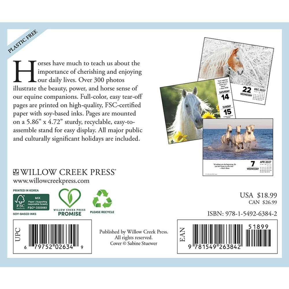 What Horses Teach Us 2027 Desk Calendar First Alternate Image