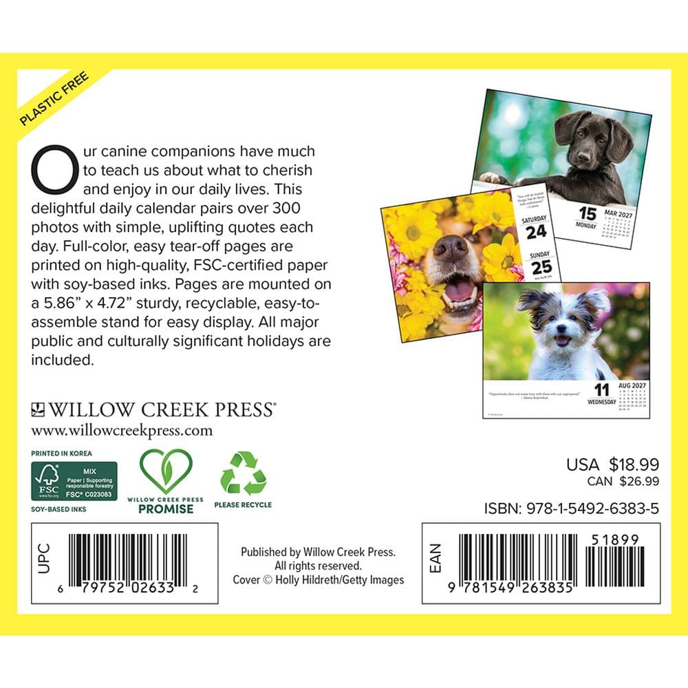 What Dogs Teach Us 2027 Desk Calendar First Alternate Image