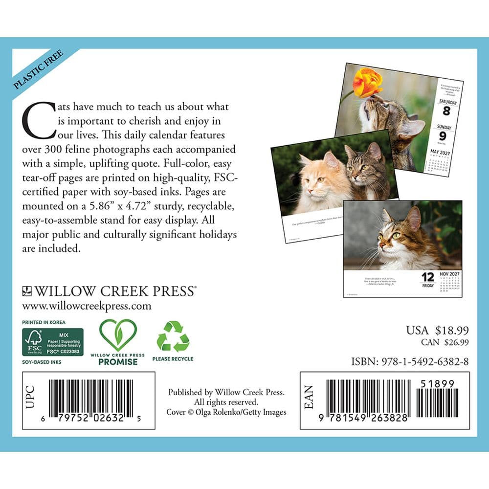 What Cats Teach Us 2027 Desk Calendar First Alternate Image