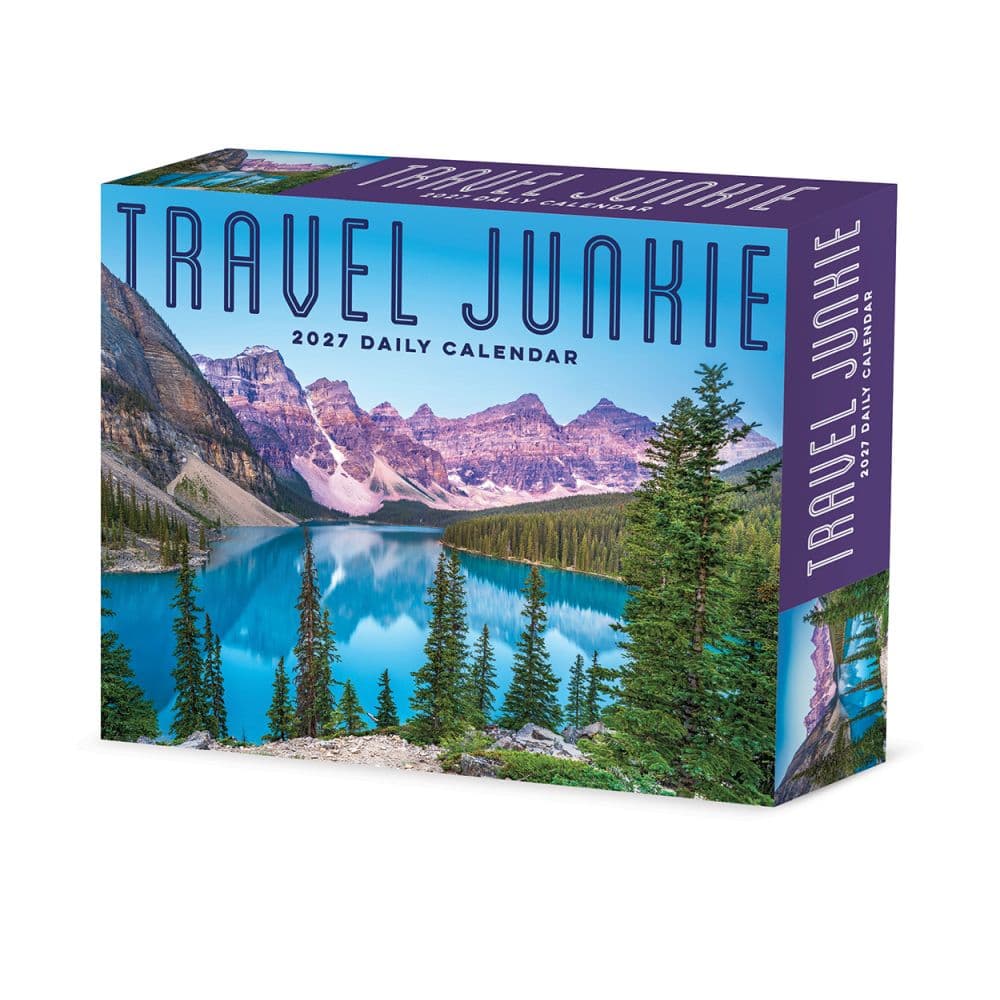 Travel Junkie 2027 Desk Calendar Main Product Image
