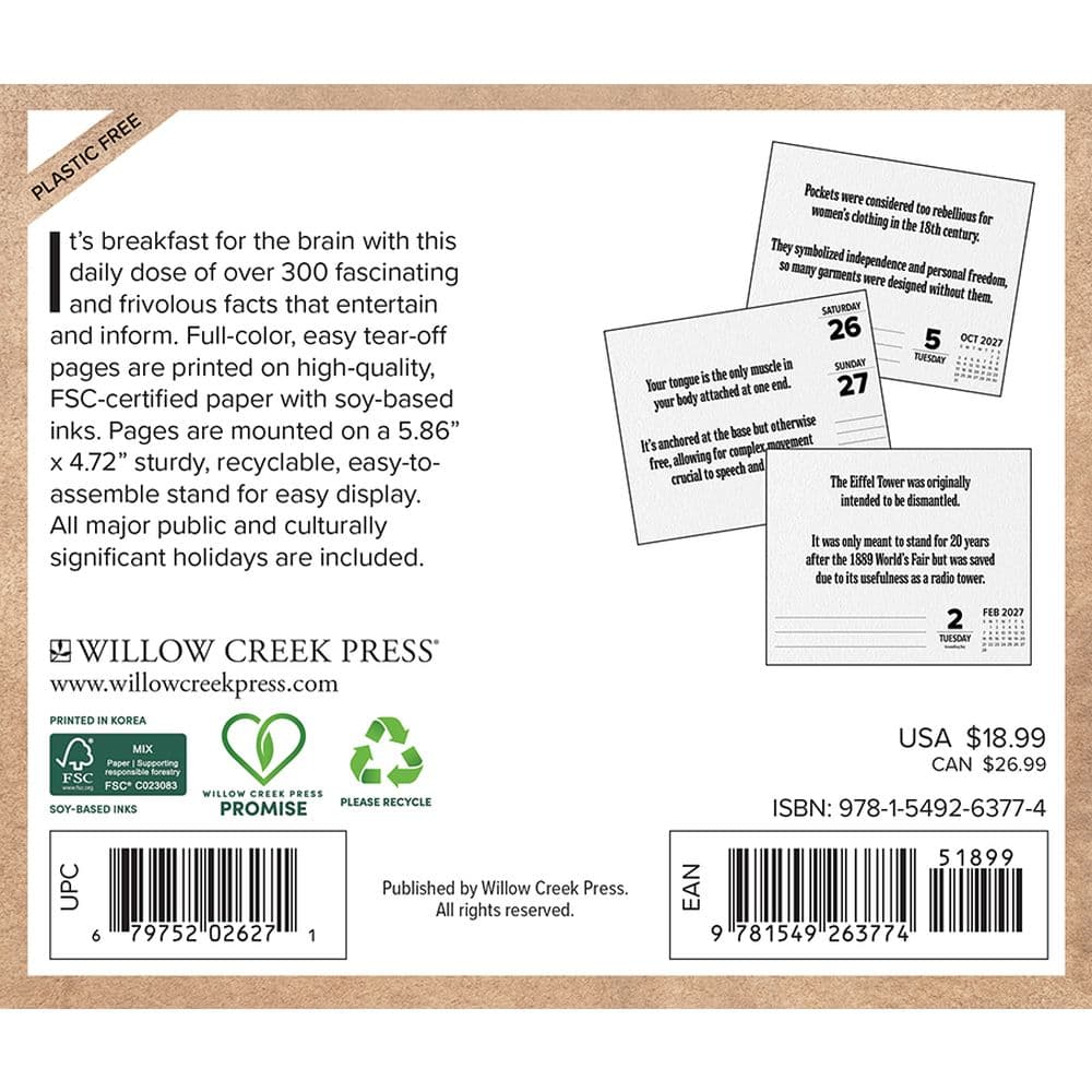 Today I Learned 2027 Desk Calendar First Alternate Image