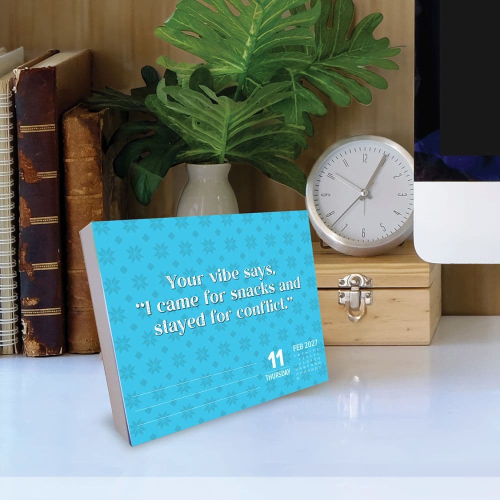 Spread Sarcasm Like Confetti 2027 Desk Calendar Second Alternate Image