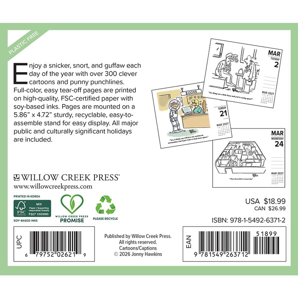 Punny Cartoon A Day 2027 Desk Calendar First Alternate Image