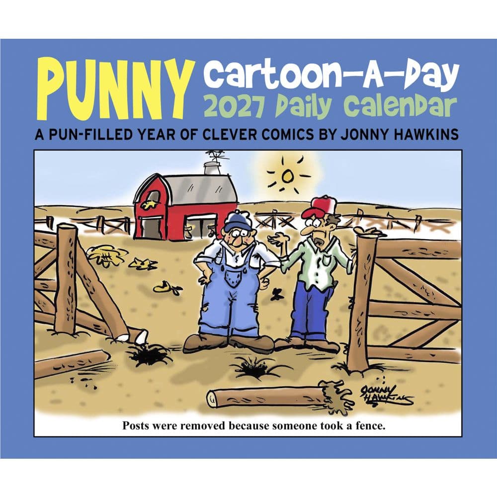Punny Cartoon A Day 2027 Desk Calendar Fourth Alternate Image