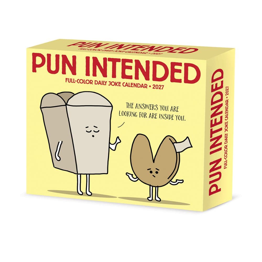 Pun Intended 2027 Desk Calendar Main Product Image