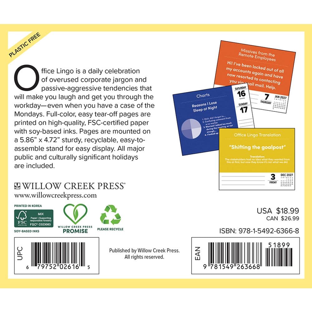 Office Lingo 2027 Desk Calendar First Alternate Image