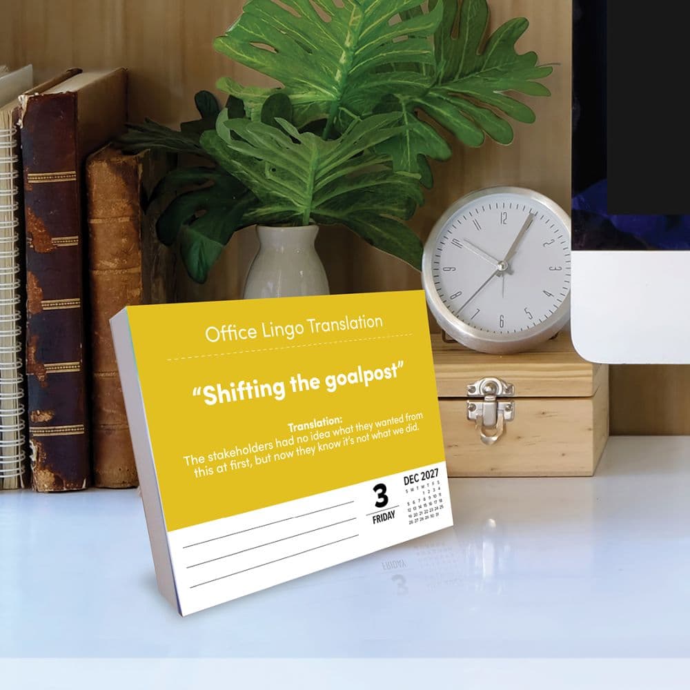 Office Lingo 2027 Desk Calendar Second Alternate Image