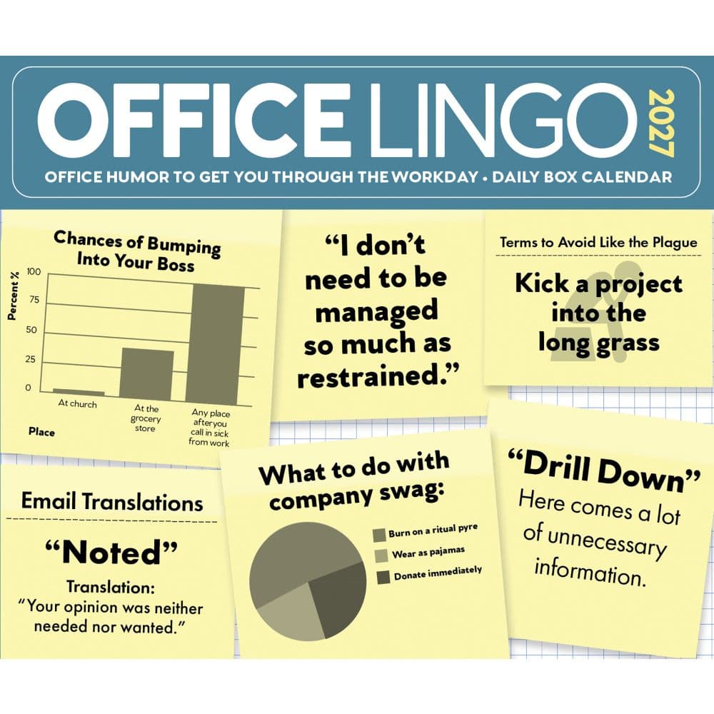 Office Lingo 2027 Desk Calendar Fourth Alternate Image