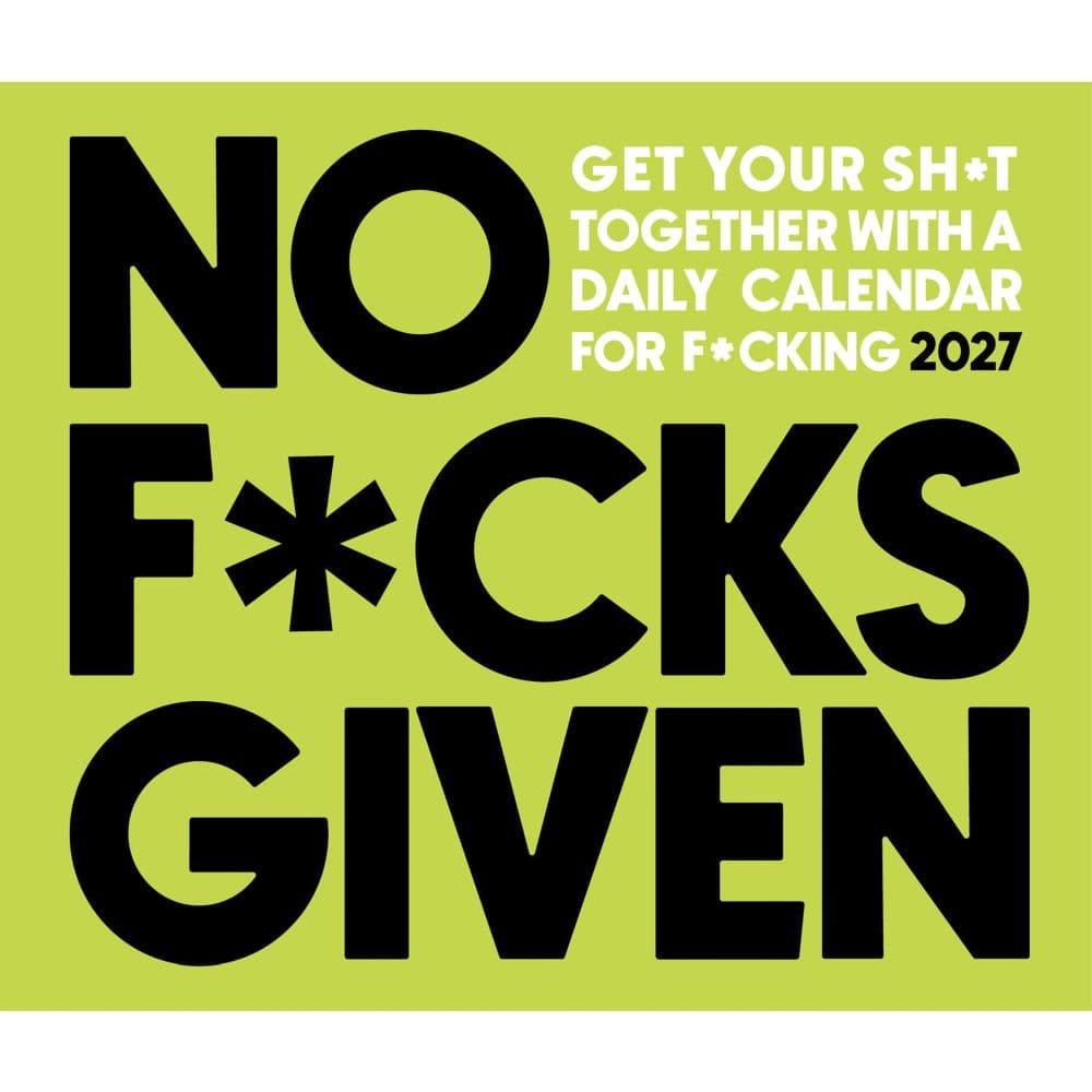 No Fcks Given 2027 Desk Calendar Fourth Alternate Image