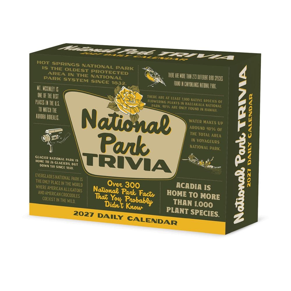 National Park Trivia 2027 Desk Calendar Main Product Image