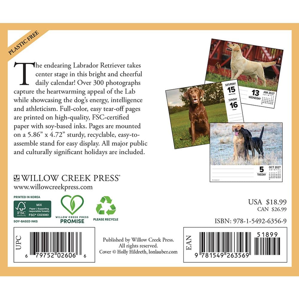 Just Labs 2027 Desk Calendar First Alternate Image