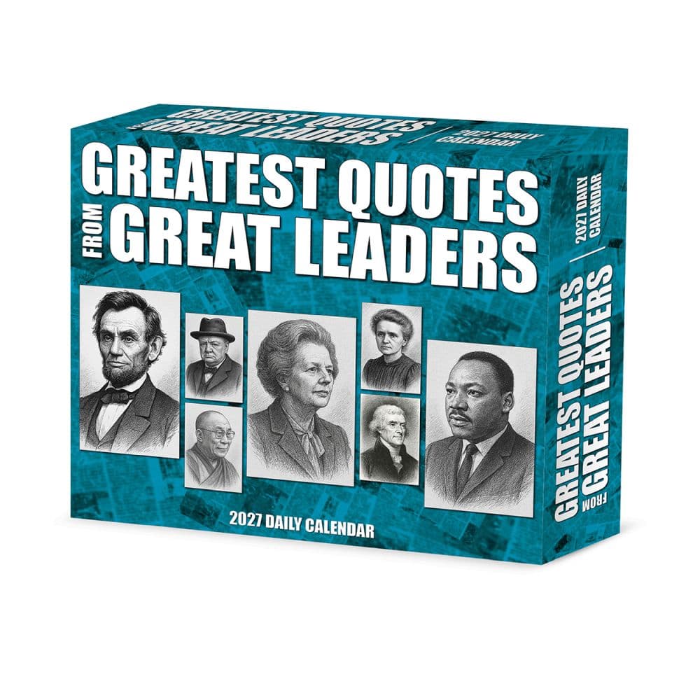 Great Leaders Greatest Quotes 2027 Desk Calendar