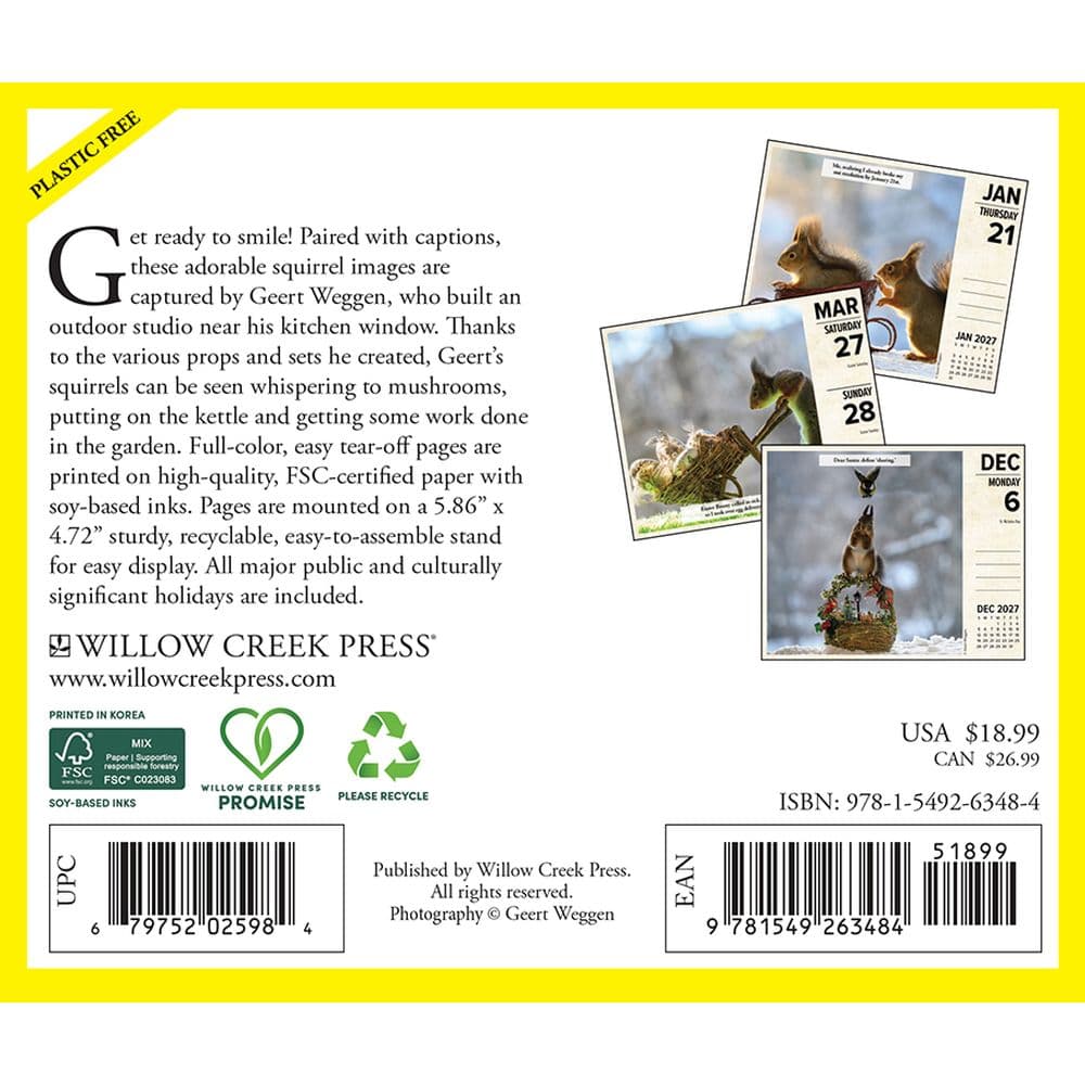 Gettin Squirrelly 2027 Desk Calendar First Alternate Image