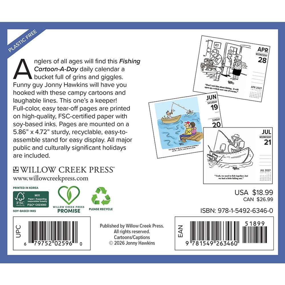 Fishing Cartoon A Day 2027 Desk Calendar First Alternate Image