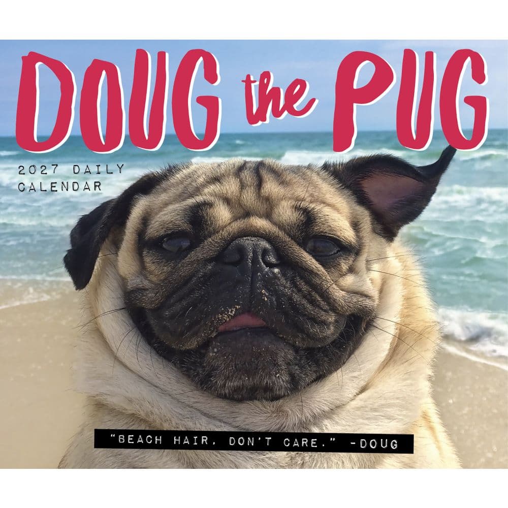 Doug the Pug 2027 Desk Calendar Fourth Alternate Image