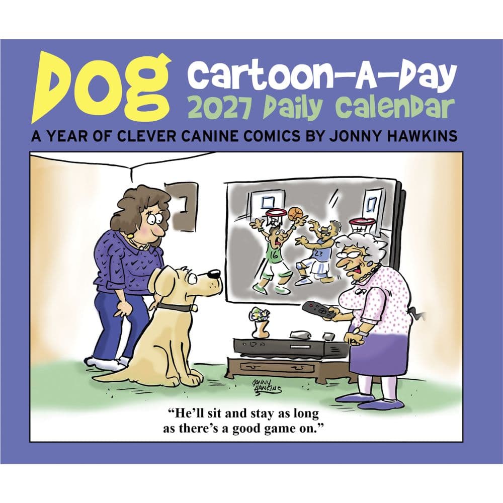 Dog Cartoon A Day 2027 Desk Calendar Fourth Alternate Image