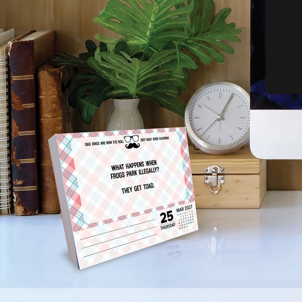 Dad Jokes A Dad a Base of Hilarious Jokes 2027 Desk Calendar Second Alternate Image