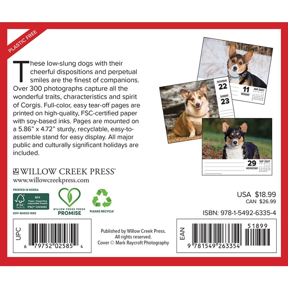 Just Corgis 2027 Desk Calendar First Alternate Image