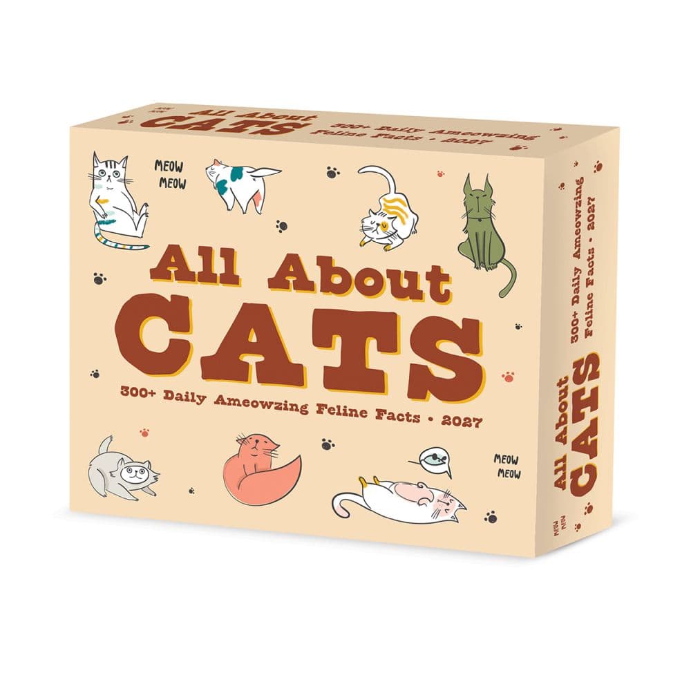 All About Cats 2027 Desk Calendar Main Product Image