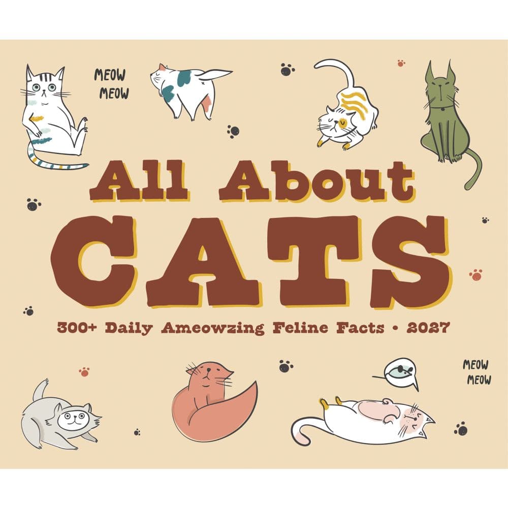 All About Cats 2027 Desk Calendar Fourth Alternate Image