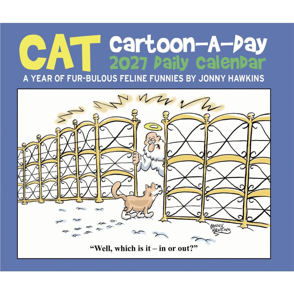 Cat Cartoon A Day 2027 Desk Calendar Fourth Alternate Image