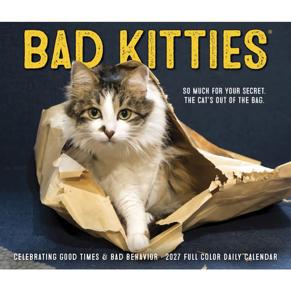 Bad Kitties 2027 Desk Calendar Fourth Alternate Image