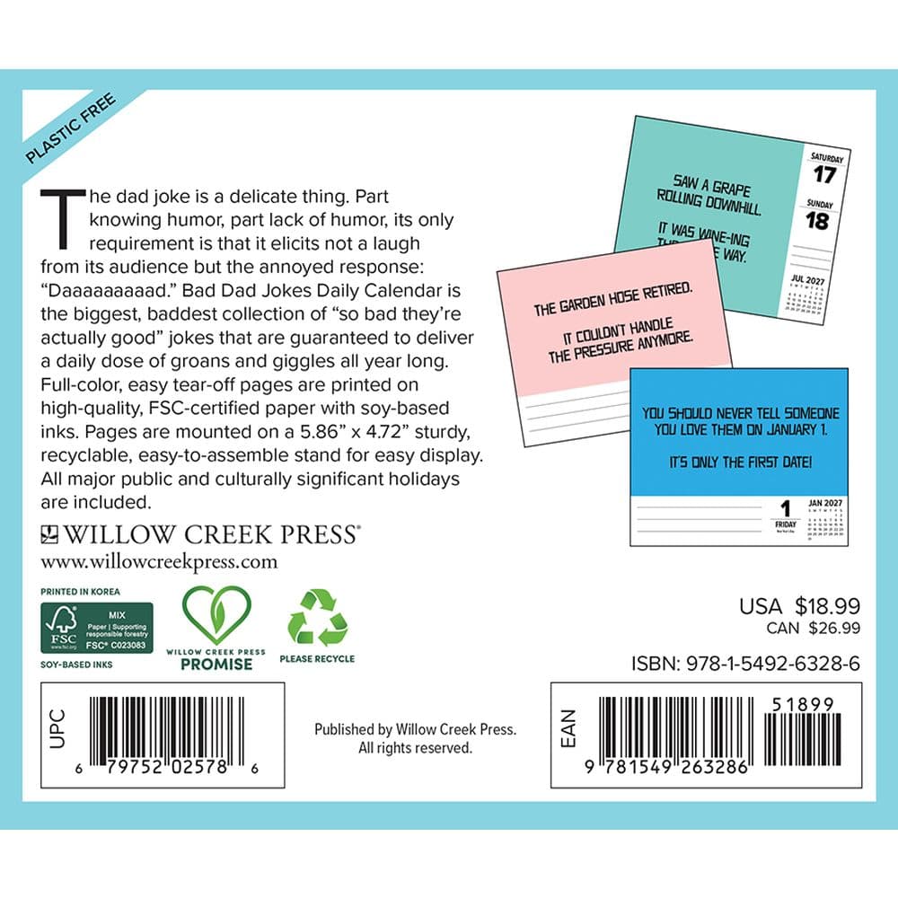 Bad Dad Jokes 2027 Desk Calendar First Alternate Image