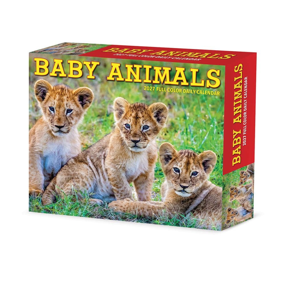 Baby Animals 2027 Desk Calendar Main Product Image