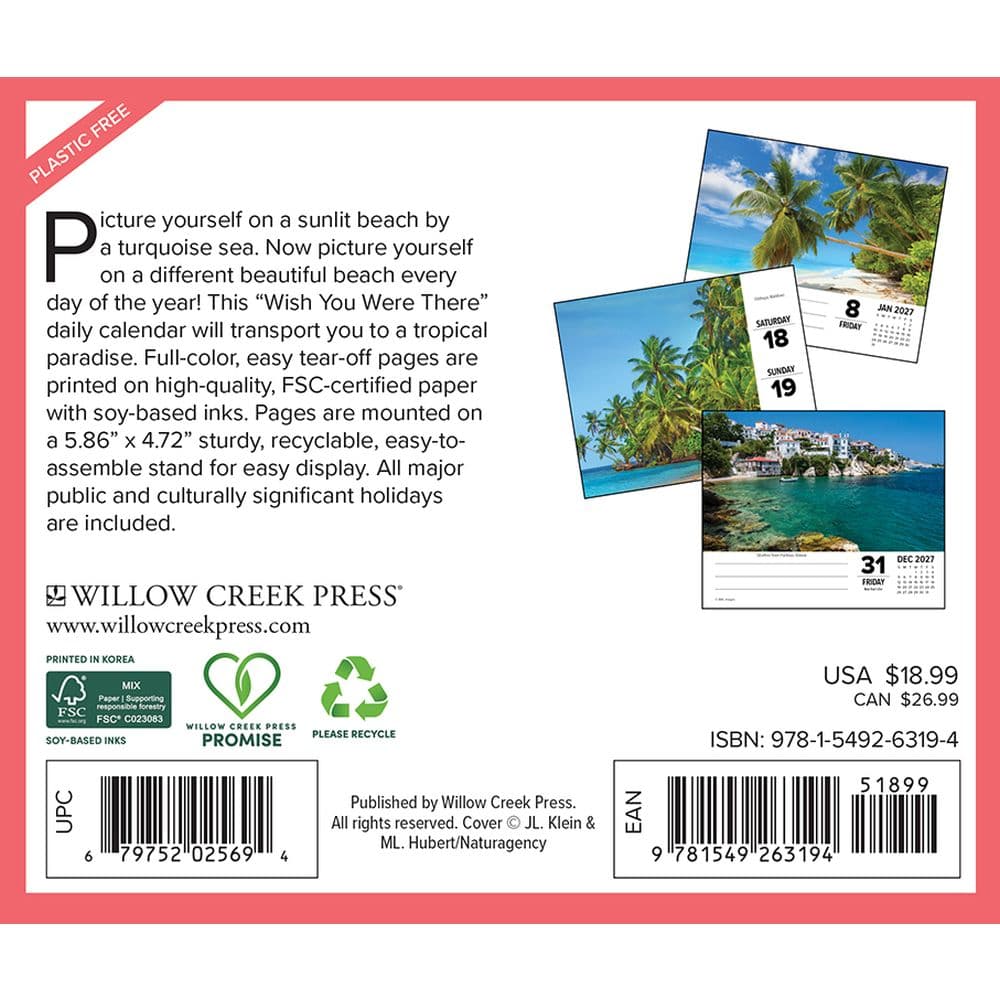 Ah The Beach 2027 Desk Calendar First Alternate Image