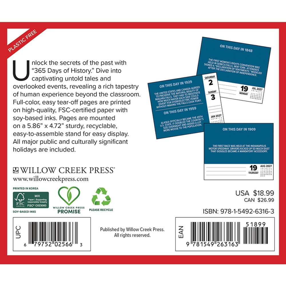 365 Days of History 2027 Desk Calendar First Alternate Image