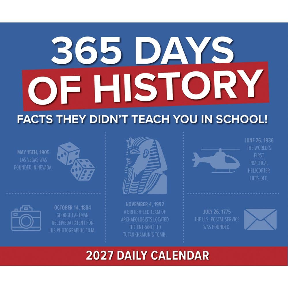 365 Days of History 2027 Desk Calendar Fourth Alternate Image