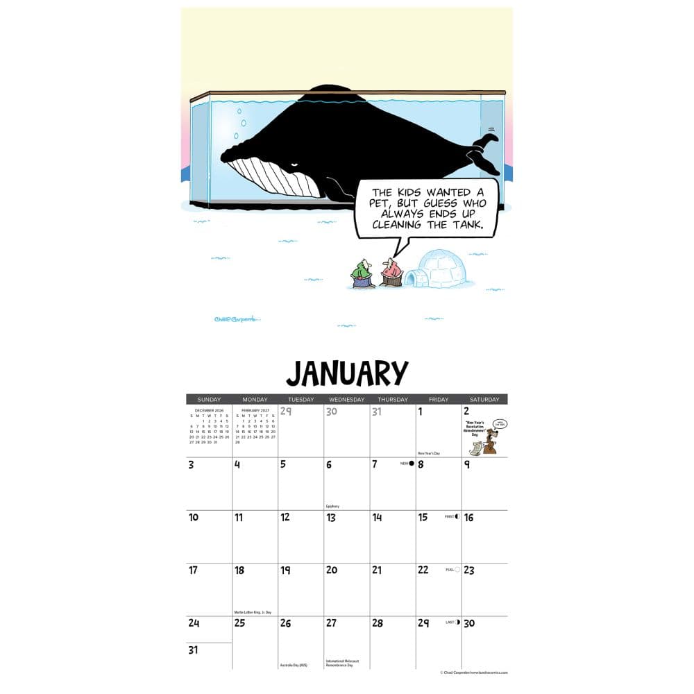 Tundra 2027 Mini Wall Calendar Second Alternate Image