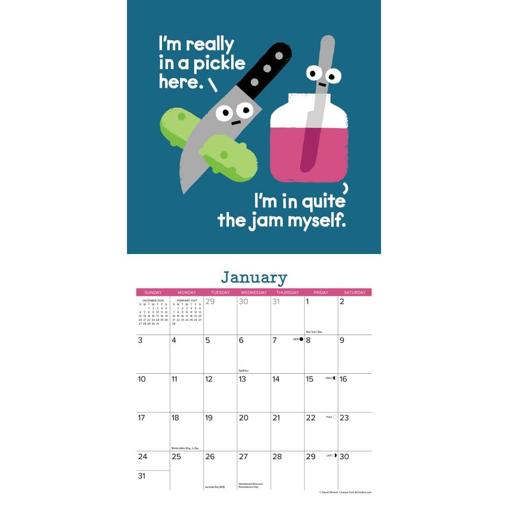 The Art of David Olenick 2027 Mini Wall Calendar Second Alternate Image