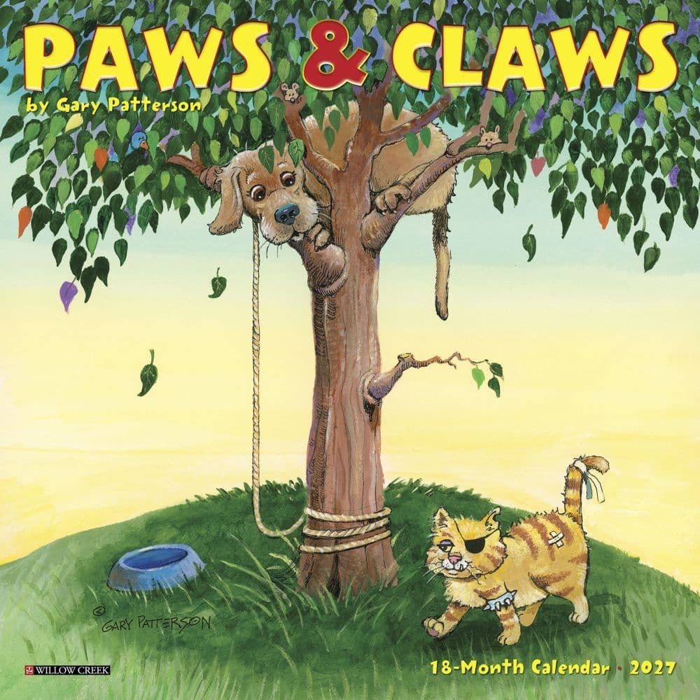 Paws and Claws 2027 Mini Wall Calendar by Gary Patterson Main Product Image