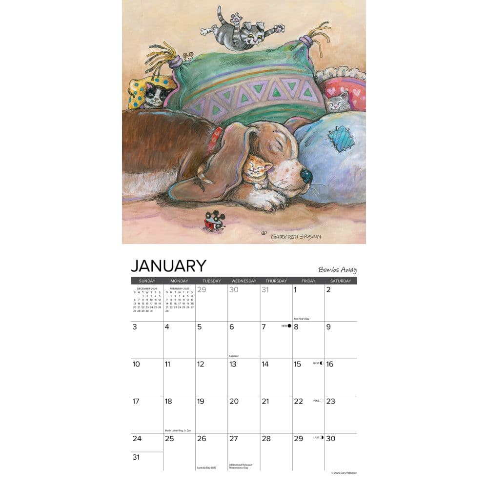Paws and Claws 2027 Mini Wall Calendar by Gary Patterson Second Alternate Image