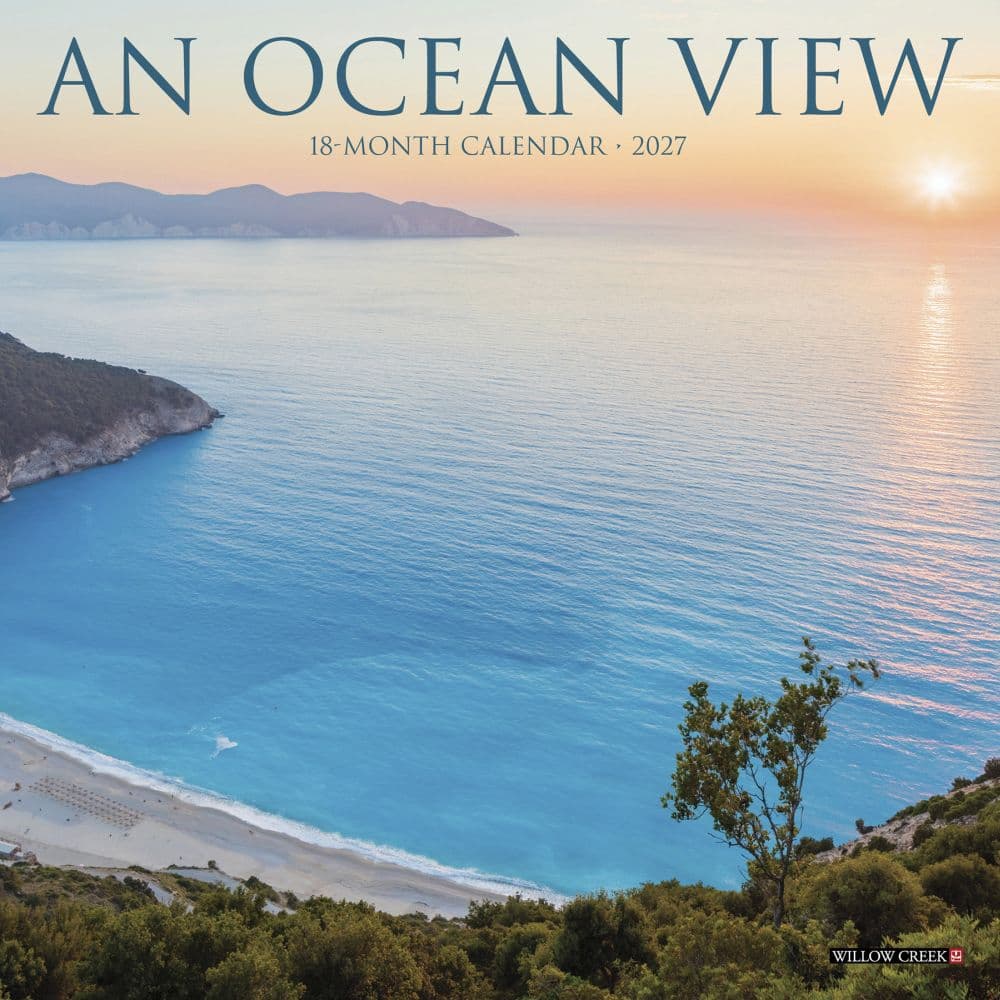 Ocean View 2027 Mini Wall Calendar Main Product Image