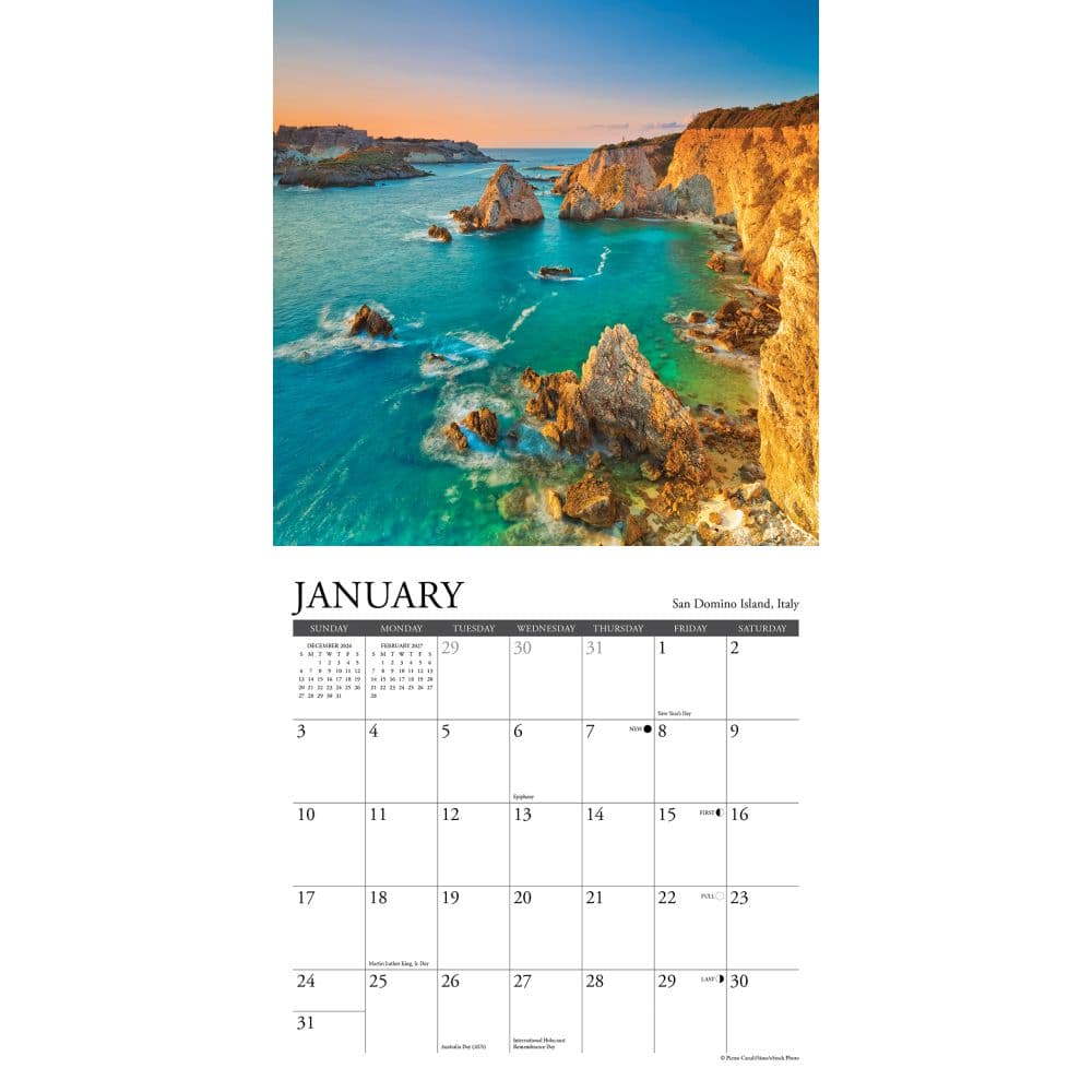 Ocean View 2027 Mini Wall Calendar Second Alternate Image