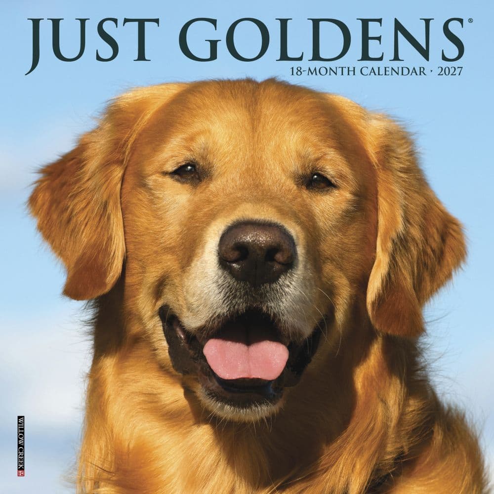 Just Goldens 2027 Mini Wall Calendar Main Product Image